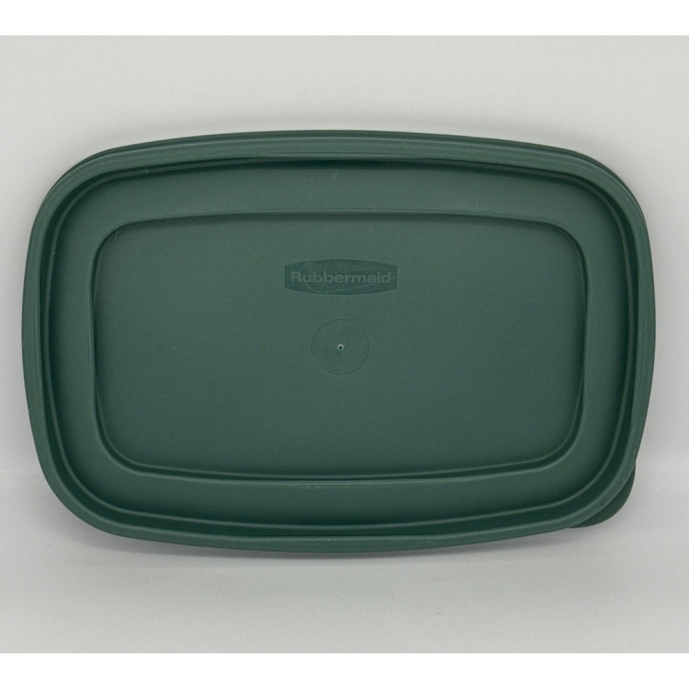 Rubbermaid Forest Green Rectangular Replacement Lid 1Z08 3 BPA Free 10x6.5 Inch